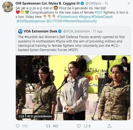 Koalisyon sözcüsünden skandal YPG/PKK paylaşımı