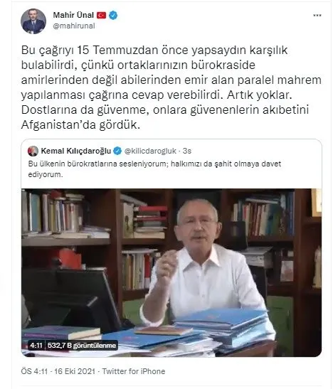 Son dakika | Fuat Oktay devlet memurlarını tehdit eden Kılıçdaroğlu hakkında suç duyurusunda bulundu - 3