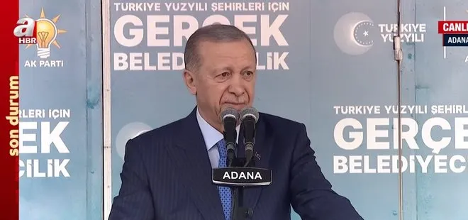 Son dakika | AK Parti Adana mitingi! Başkan Erdoğan’dan CHP’ye çok sert sözler: Birbirlerinin kuyusunu kazıyorlar