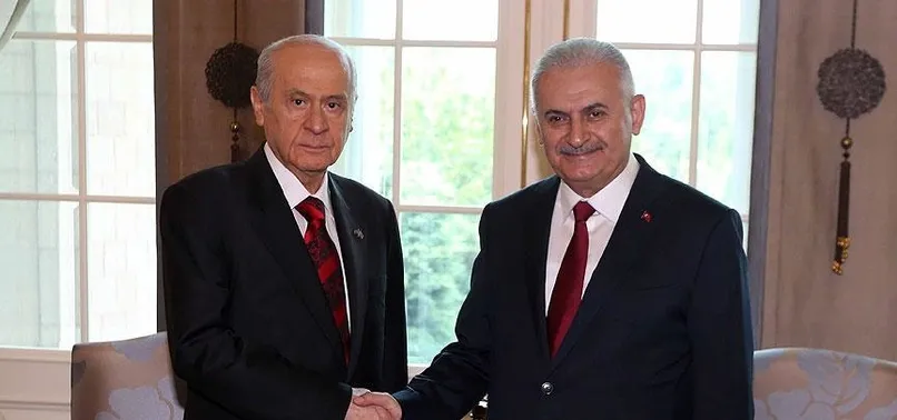 Başbakan Yıldırım, MHP Genel Başkanı Bahçeli ile görüştü