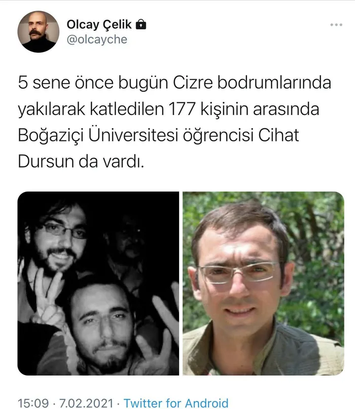 Boğaziçi provokatörlerinden bir yalan daha: PKK’lı terörist Cihan Dursun’u öğrenci olarak göstermeye çalıştılar