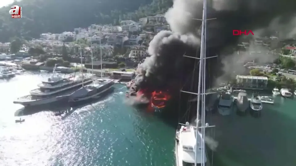 Fethiye’de teknede çıkan yangın söndürüldü