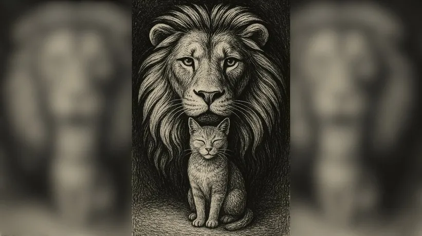 Optik illüzyon testi: Aslan mı kedi mi? İlk gördüğünüz hayvan kişiliğinizin şifresini çözüyor