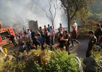 Artvin'de korkutan köy yangını! Maddi hasar büyük