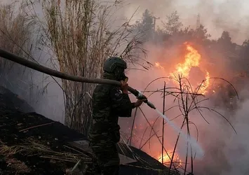 Yunanistan'daki yangınlarda bir kişi öldü