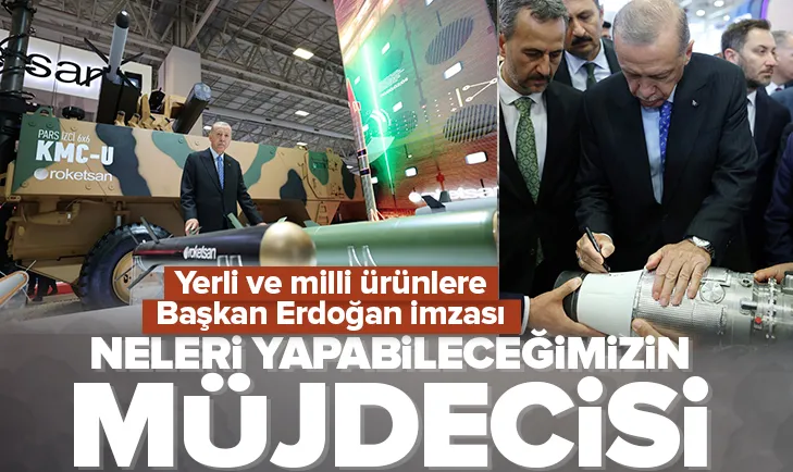 Başkan Erdoğan IDEF23te stantları ziyaret etti