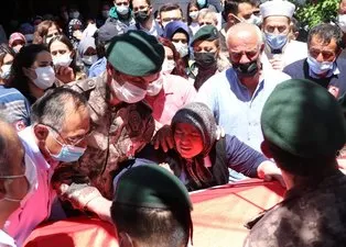 Ağrı'da şehit düşen polis Veli Kabalay'a son görev! Annesinin ve eşinin sözleri yürekleri dağladı