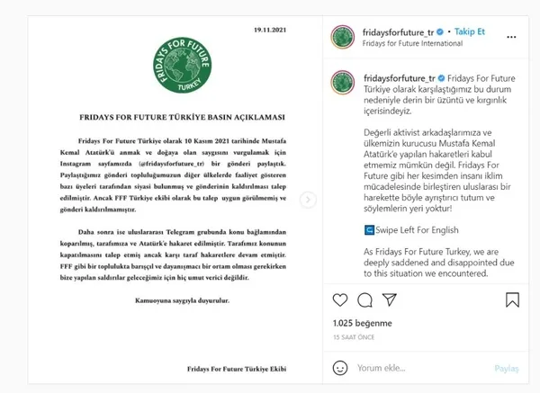 Greta Thunberg’ten provokasyon: Örgütün sözcülüğüne girişti