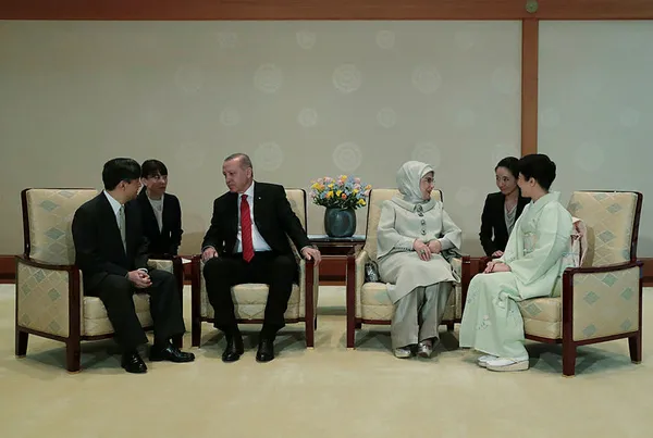 Başkan Erdoğan, Japon İmparatoru Naruhito ile görüştü