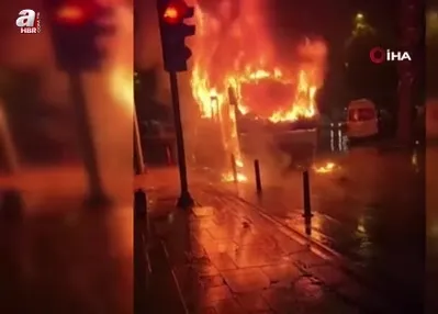 Servis şoförünün dikkati faciayı önledi