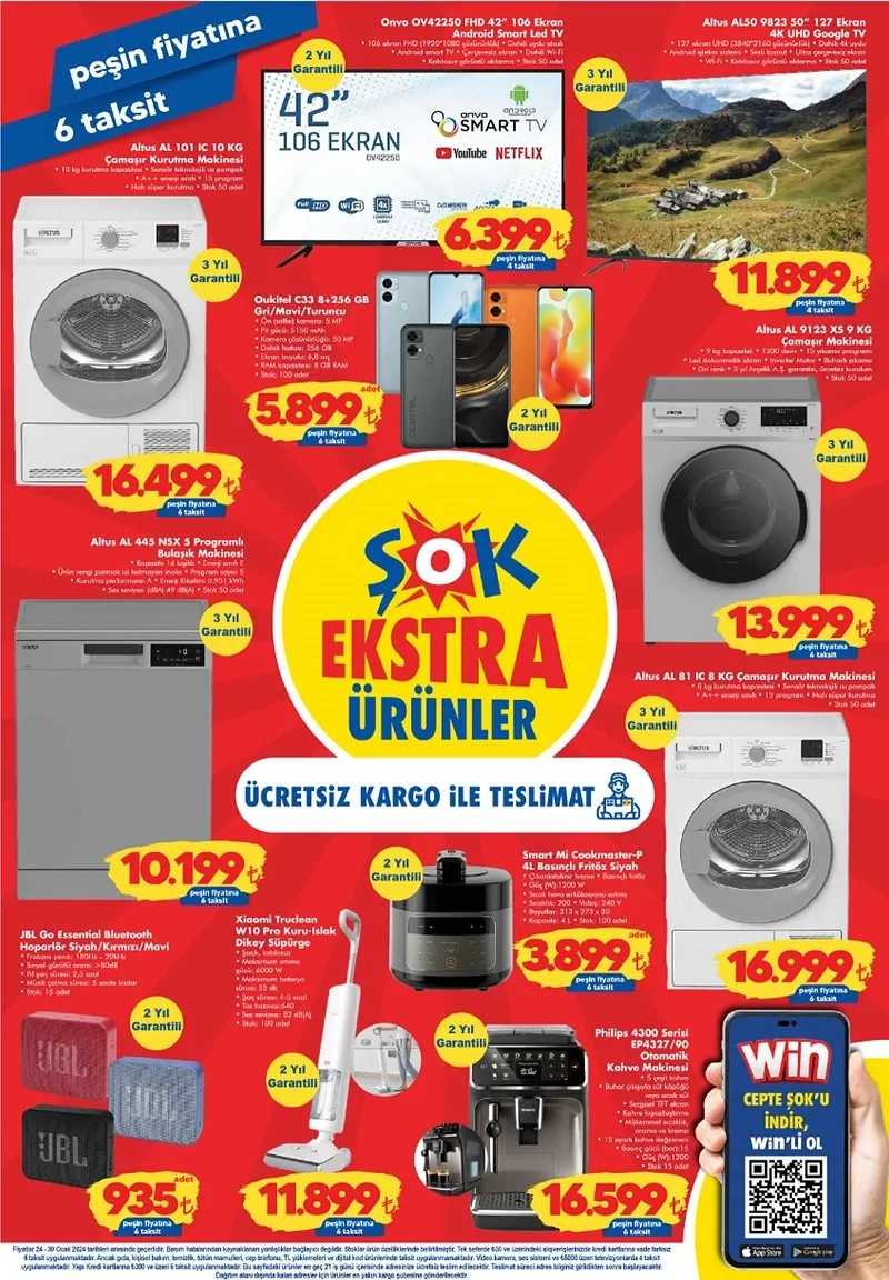 ŞOK 30 Ocak aktüel ürünler kataloğu geliyor! ŞOK bu hafta elektronikten tekstile, gıdadan mobilyaya kadar onlarca ürünü uyguna satıyor - 6