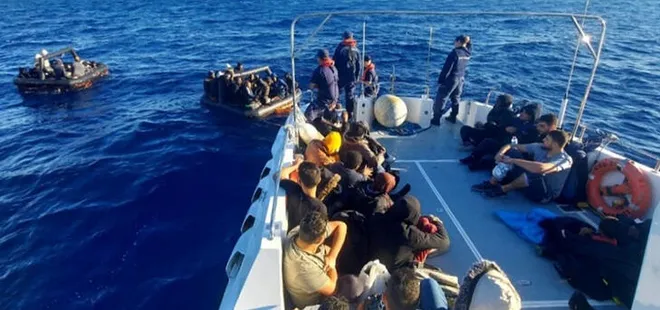 Datça’da 64 göçmen kurtarıldı