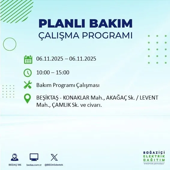 6 Kasım İstanbul’da 9 saatlik kesinti: İstanbul'da hangi ilçelerde elektrik kesilecek? Mahalleniz listede mi? İstanbul’da 9 saatlik kesinti: Hangi ilçelerde elektrikler kesilecek?