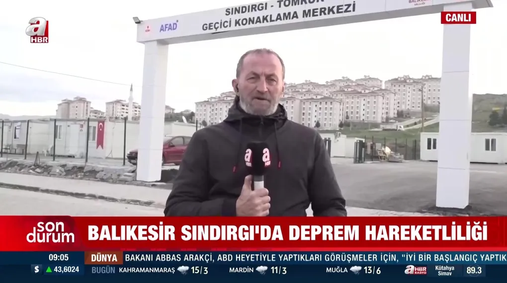 Sındırgı'da aynı dakikada üç deprem!