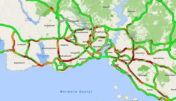 1633324312037.jpg İstanbul'un çilesi! Megakentte trafik durma noktasında - 1