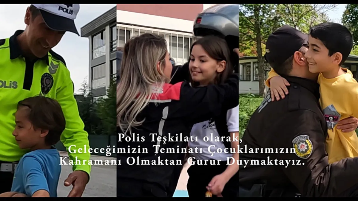 Tokat'ta polislerden anlamlı hareket! Çocuklar için klip çektiler