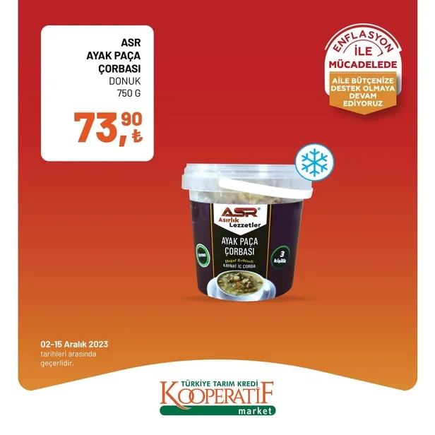 Tarım Kredi Market 11 Aralık indirim kataloğu çıktı! Dev rulo havlu, yumuşatıcı, çay, bütün piliç, tereyağı, tost peyniri, süt, beyaz peynir, pirinç ucuza satışta…