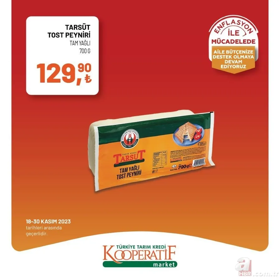 Tarım Kredi Market Kasım indirimleri bitiyor! Tost peyniri, sıvı deterjan, tuvalet kağıdı, domates salçası ve dana kıyma kaç TL’ye satılıyor? 24