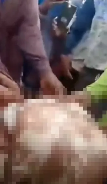 Timsahın karnından insan çıktı! Kan donduran anlar böyle görüntülendi...