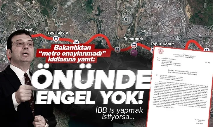 AYGM’den İBB’nin ’’metro hattının onaylanmadığı’’ iddiasına yanıt