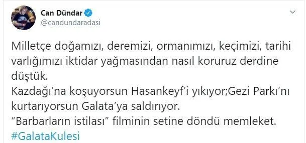 Orman işgalcisi Can Dündar’dan büyük utanmazlık
