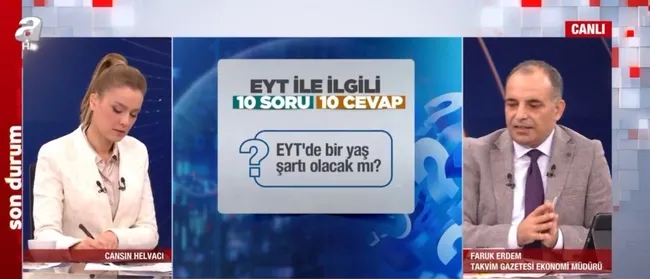 SON DAKİKA EYT HABERLERİ | EYT’DE BİR YAŞ ŞARTI OLACAK MI? EYT’de gün, yaş ve yıl hesabı nasıl olacak?