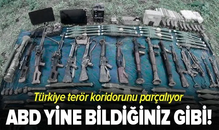 Son dakika | Türkiye terör koridorunu parçalıyor! Ele geçirilen silahlar kimin?