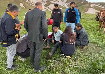 Yüksekova’da ot toplarken bayılan genç için ekipler seferber oldu