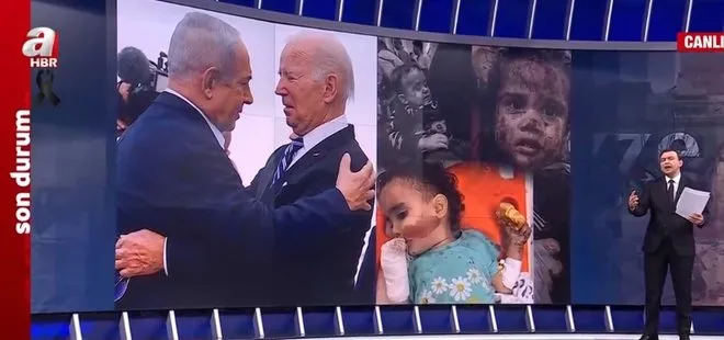 ABD Başkanı Biden ölümü kucakladı, Gazzeli bebek ekmeği yaşamı tuttu