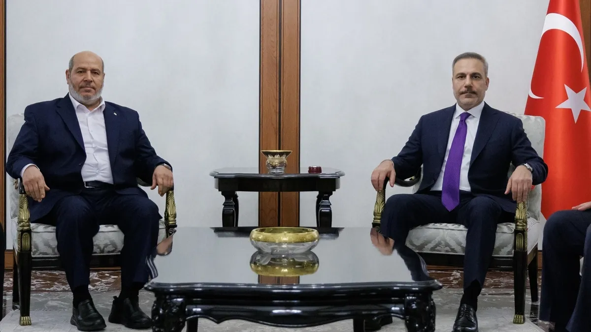 Ankara'da Gazze görüşmesi! Bakan Fidan Hamas yetkilileri ile bir araya geldi