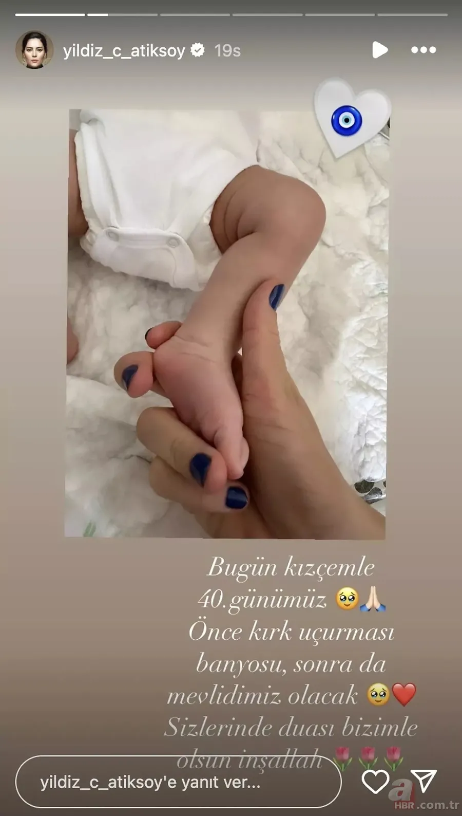 Yıldız Çağrı Atiksoy ve Berk Oktay çiftinin kızları Mira Milena'nın 40'ı çıktı! Kuruluş Osman'ın Malhun Hatun'u... 7