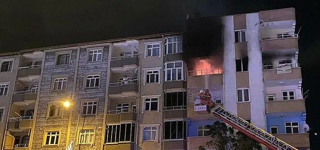 Iğdır’da 5 katlı binada yangın! Kiracı evi ateşe verdi