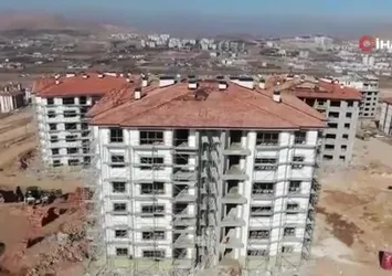608 konutun kaba inşaatı tamamlandı