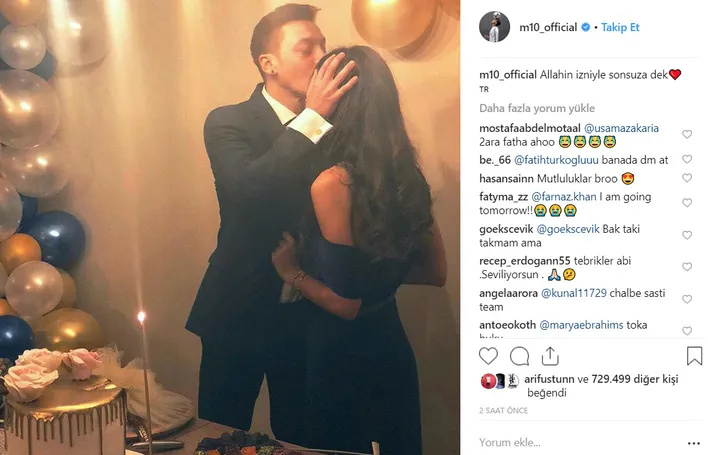 Mesut Özil nişanlandı