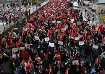 Balıkesir'de Gazze'ye destek yürüyüşü!