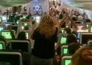 THY uçağında 30 bin fitte şampiyonluk kutlaması