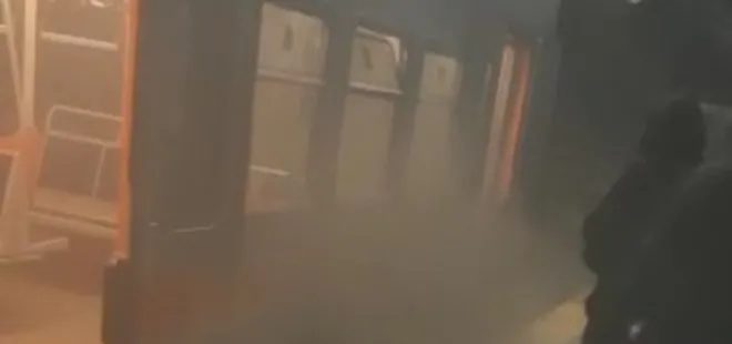 Kirazlı-Yenikapı metro hattında kırmızı alarm! Dumanlar yükseldi! Panik anları