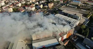 İstanbul’da tencere fabrikasında yangın