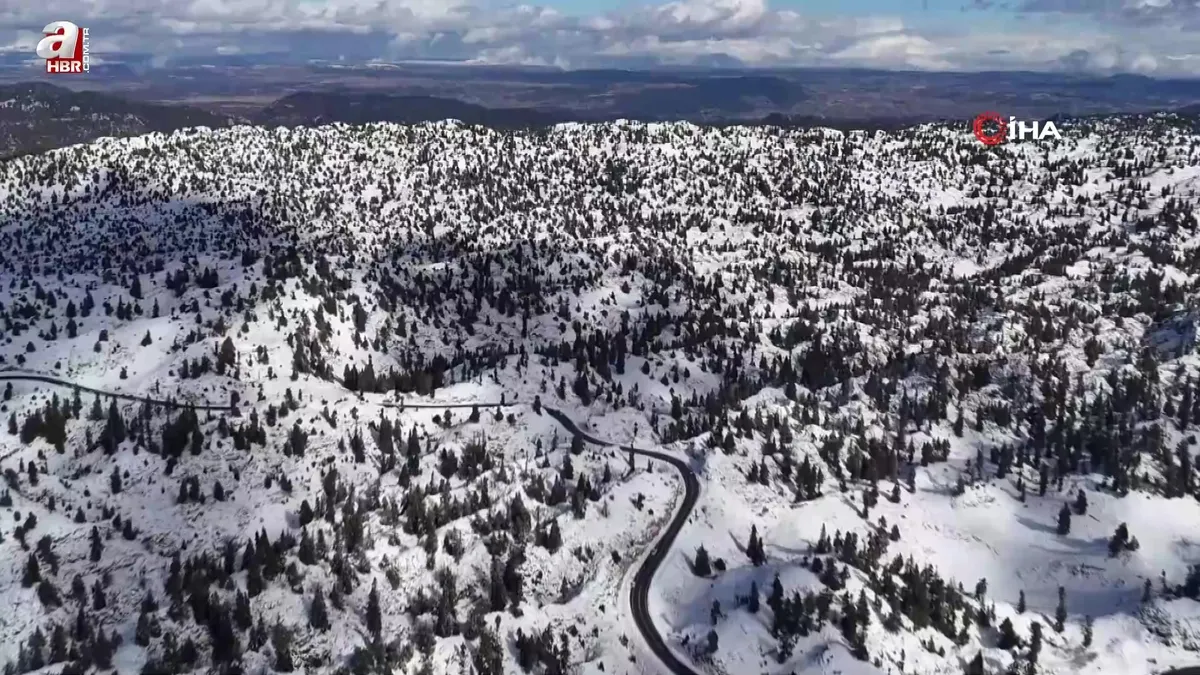 Kar güzelliği böyle görüntülendi
