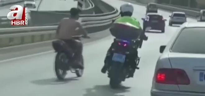 Antalya’da motosikletini, kendisine ’dur’ ihtarında bulunan motorize trafik polisinin üzerine sürdü