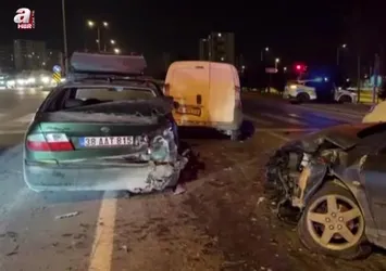 Kayseri’de zincirleme kaza: 1 yaralı