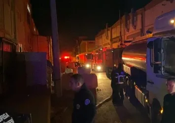 Bursa'da imalathanede yangın paniği!