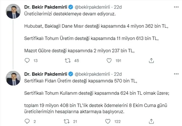 bakan-duyurdu-destek-odemeleri-yarin-hesaplara-yatacak-1633626776024.jpg Bakan duyurdu! Destek ödemeleri yarın hesaplara yatacak - 1
