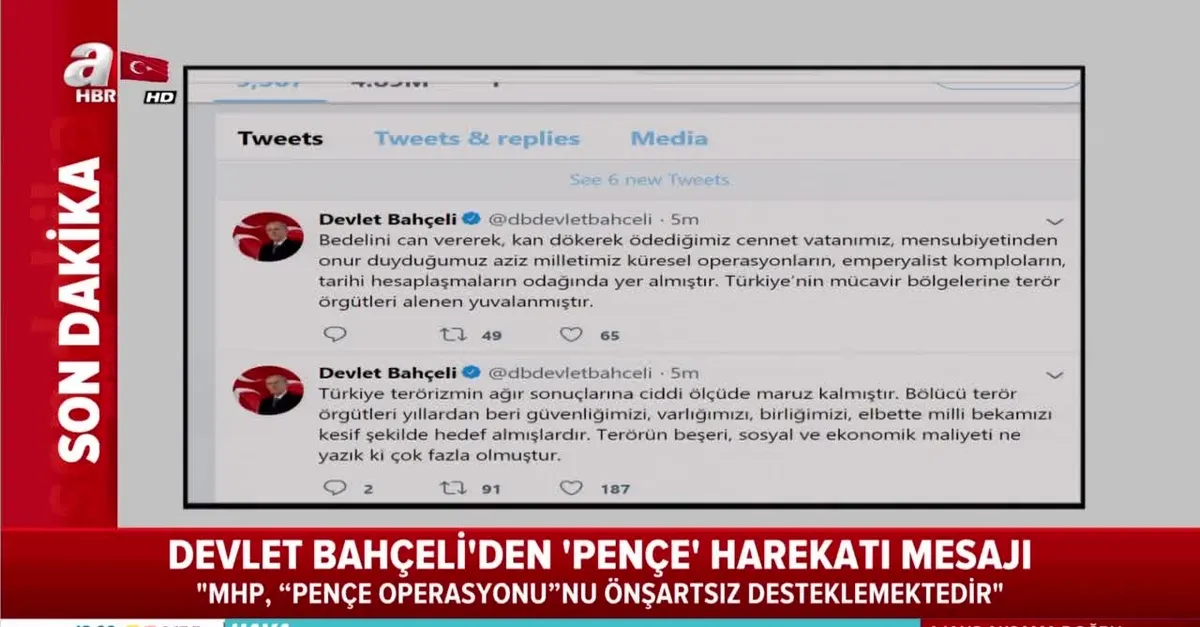 Devlet Bahçeli'den "Pençe" mesajı |Video