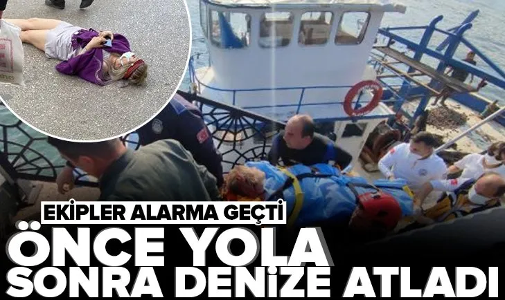 Ordu’da psikolojik rahatsızlıkları olan kadın önce yola sonra denize atladı