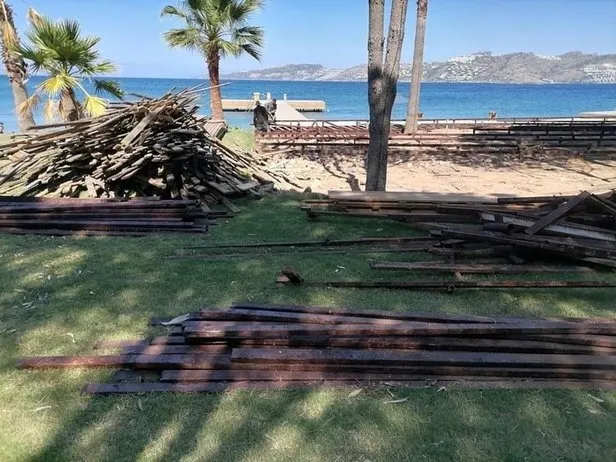 Dodo Beach’te yıkım tekrar başladı! Cumhurbaşkanlığı kararnamesi sonrası harekete geçildi