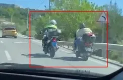 Motorcular polisin dur ihtarına uymadı!