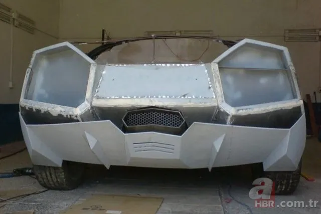 Çinli makinist evinde Lamborghini yaptı! 1