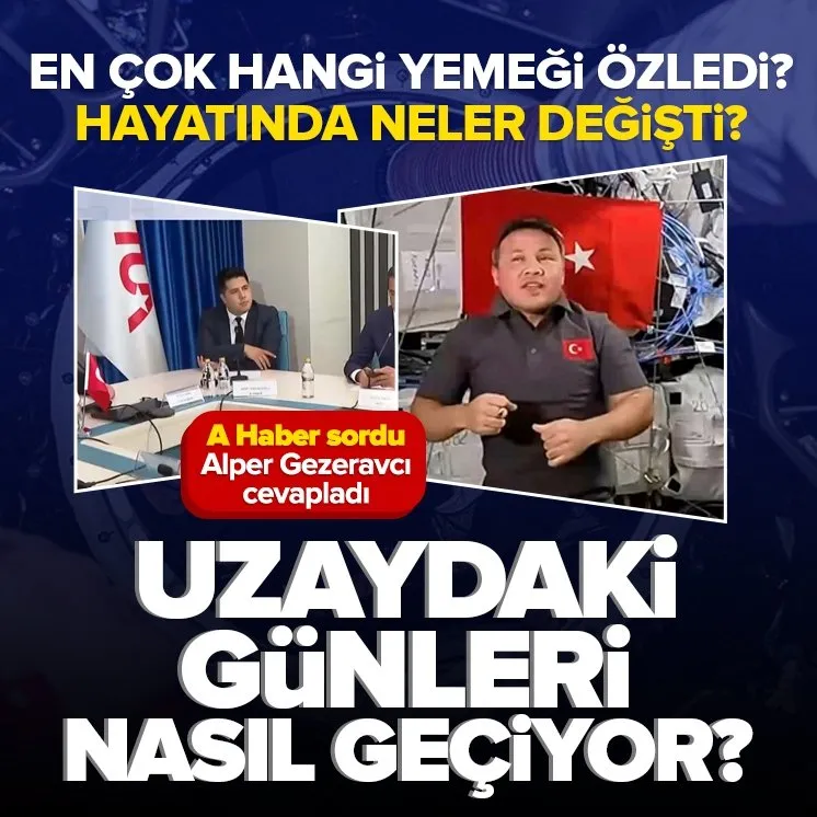 İlk Türk astronot uzayda soruları yanıtladı
