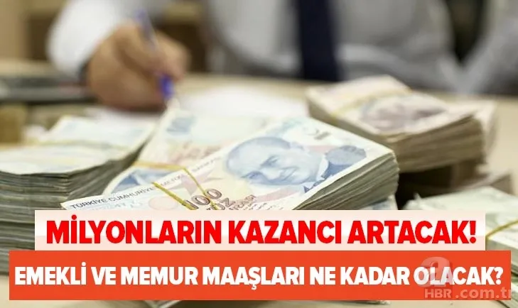 Milyonlarca kişinin kazancı artacak: Emekli ve memur maaşları 2021 Ocak zammı ile ne kadar olacak? En düşük maaşlar... 1